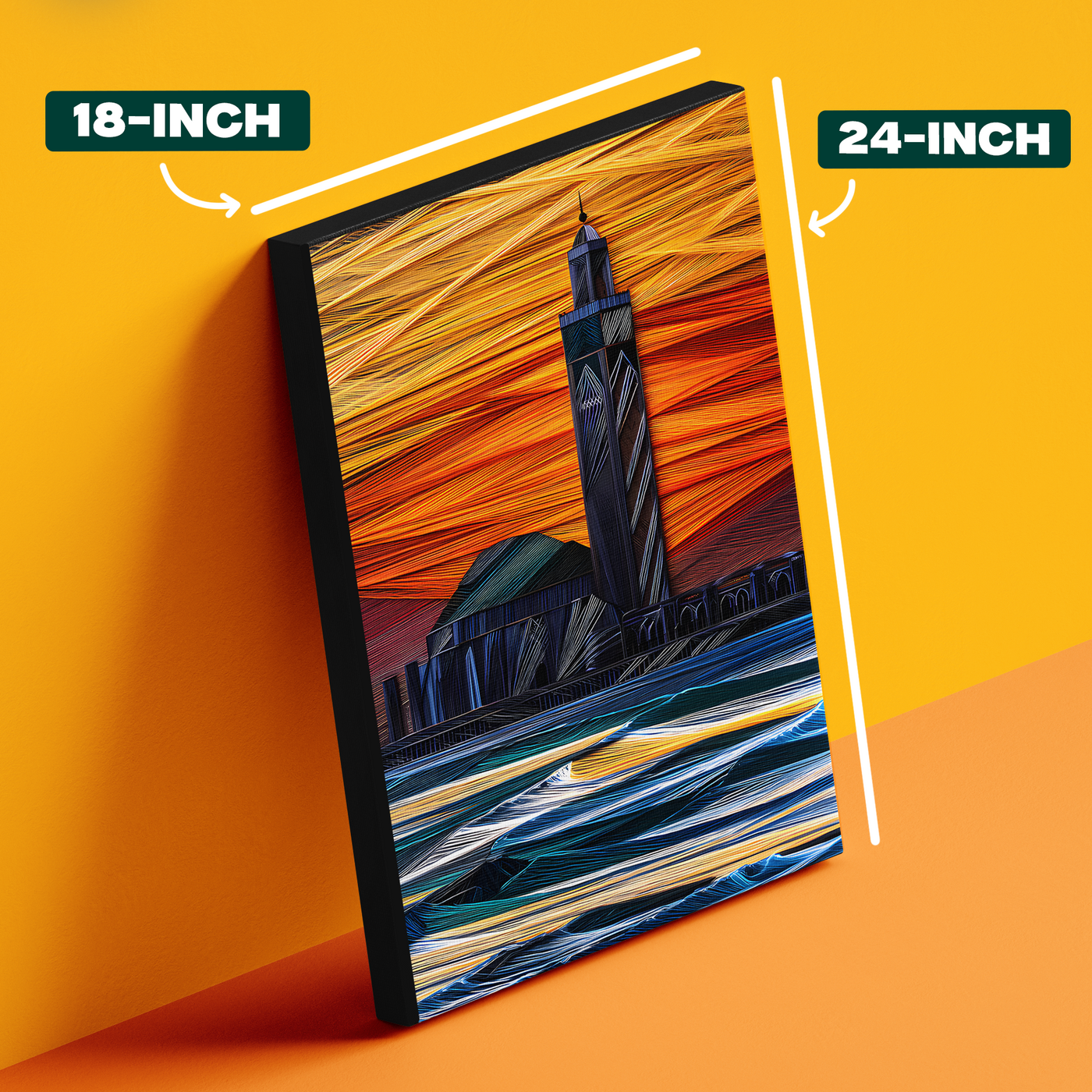 Hassan II Mosque Coastal Poster