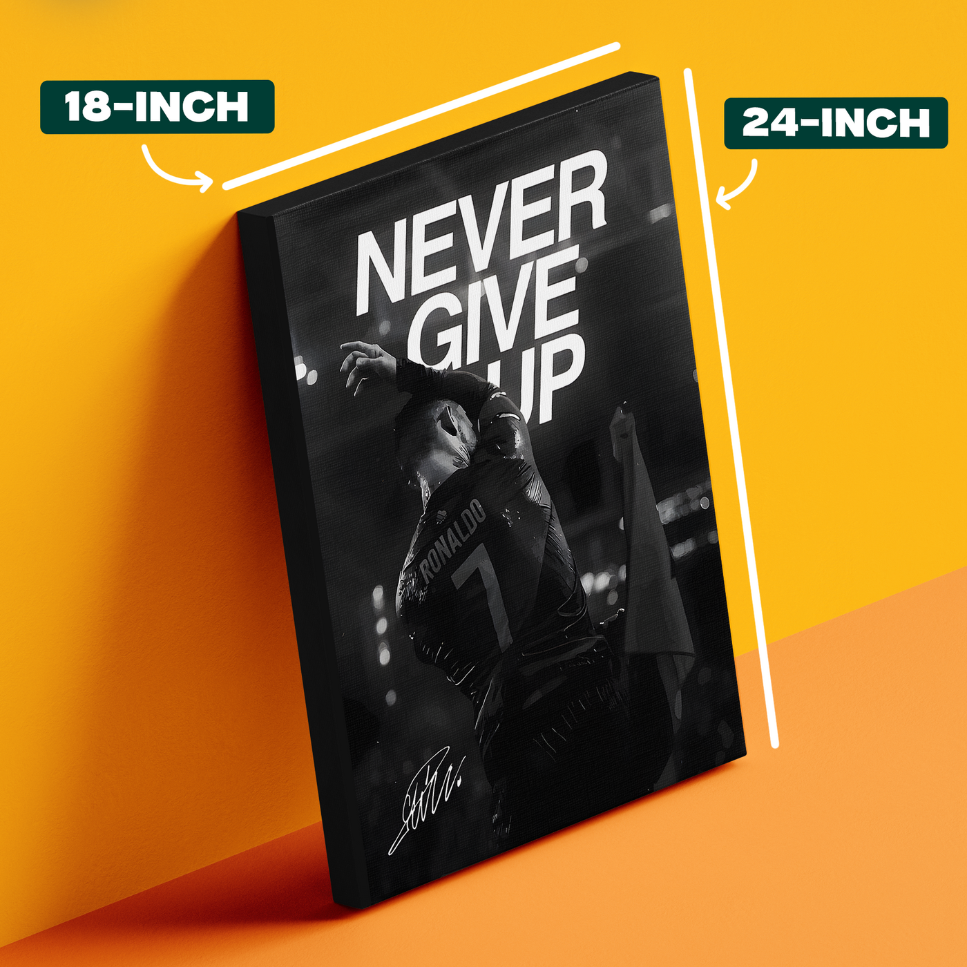 Never Give Up Ronaldo Poster