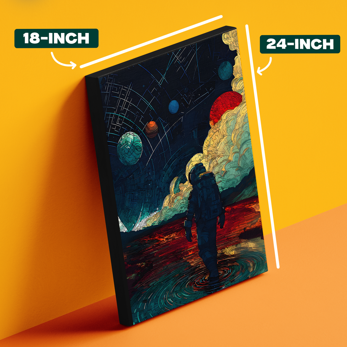 Astronaut Space Poster