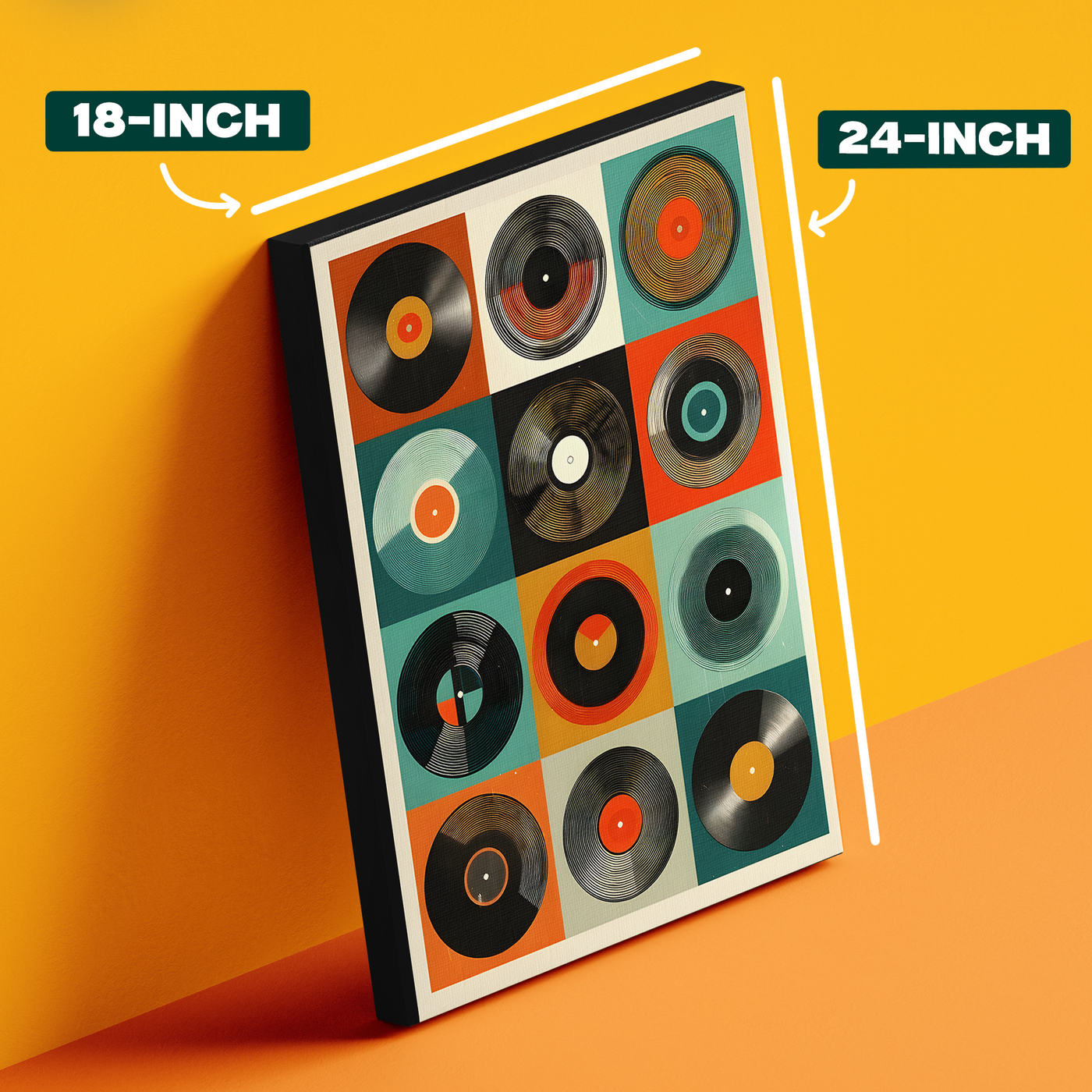 Colorful Circles Album Grid Poster