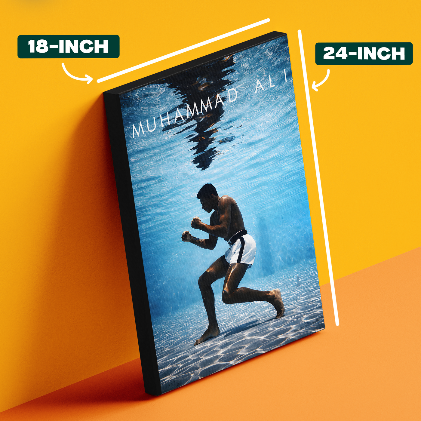 Muhammad Ali Underwater Poster