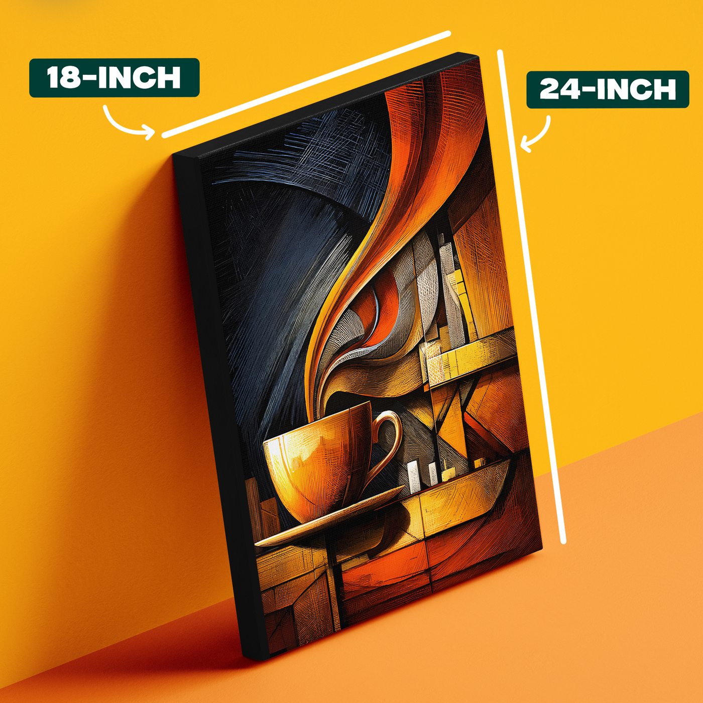 Abstract Coffee Cup Poster
