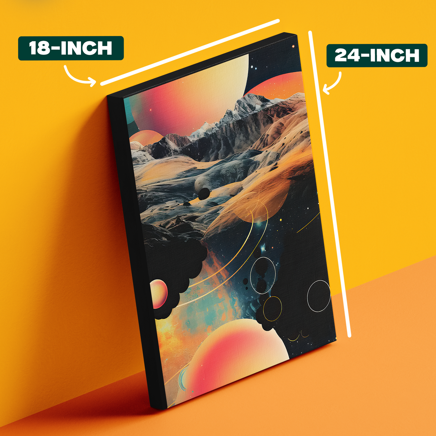 Abstract Circles Space Poster