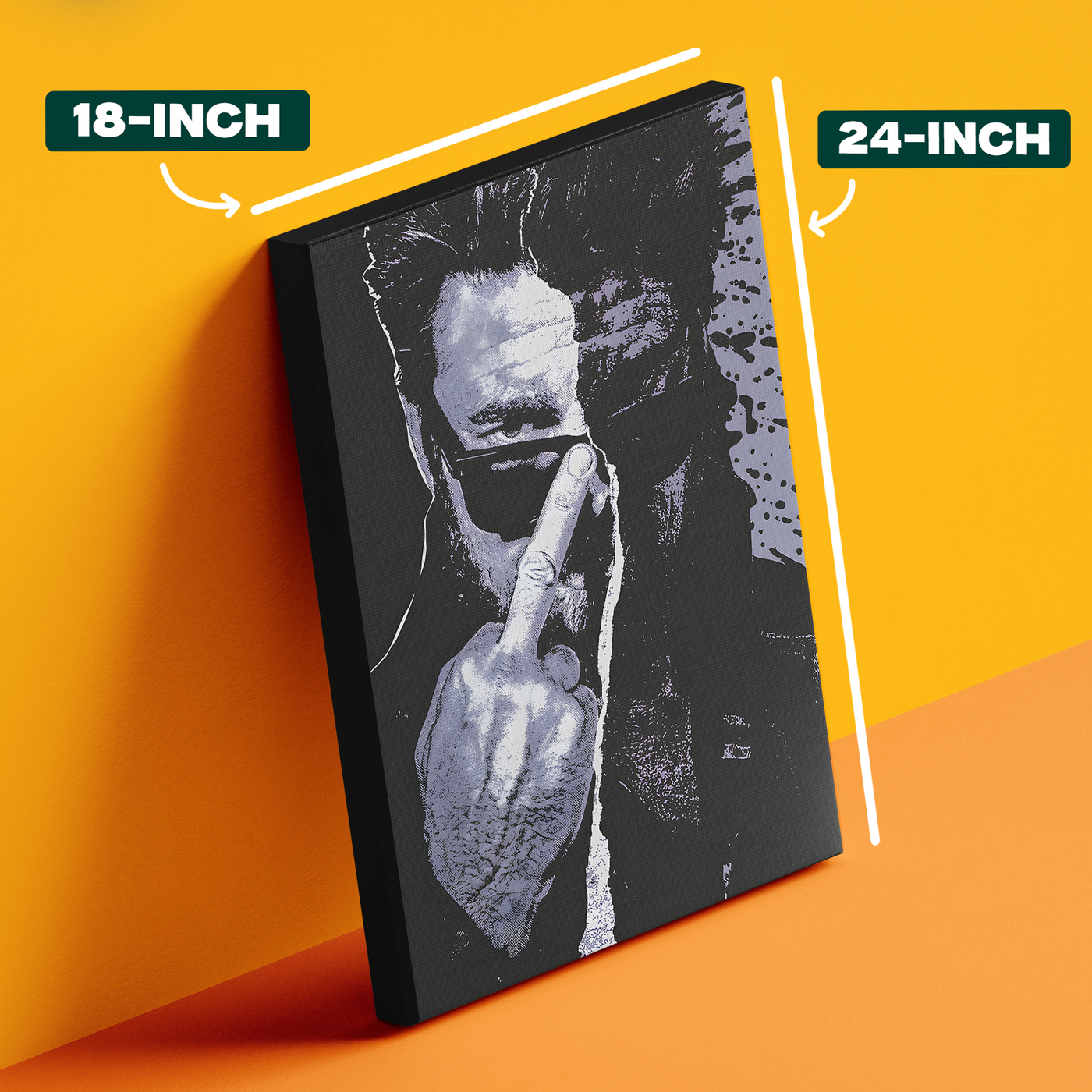 Black and White Gesture Poster