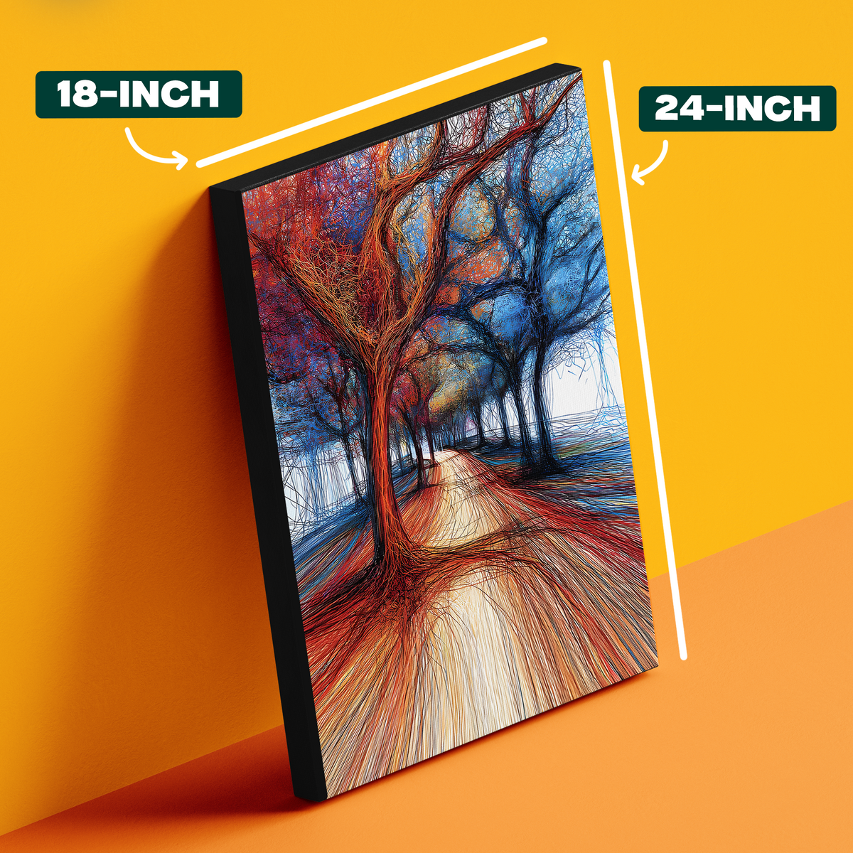 Winter Forest Path Poster