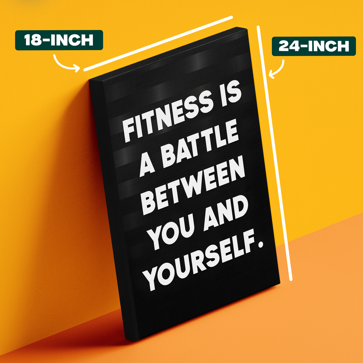 Fitness Is A Battle Poster