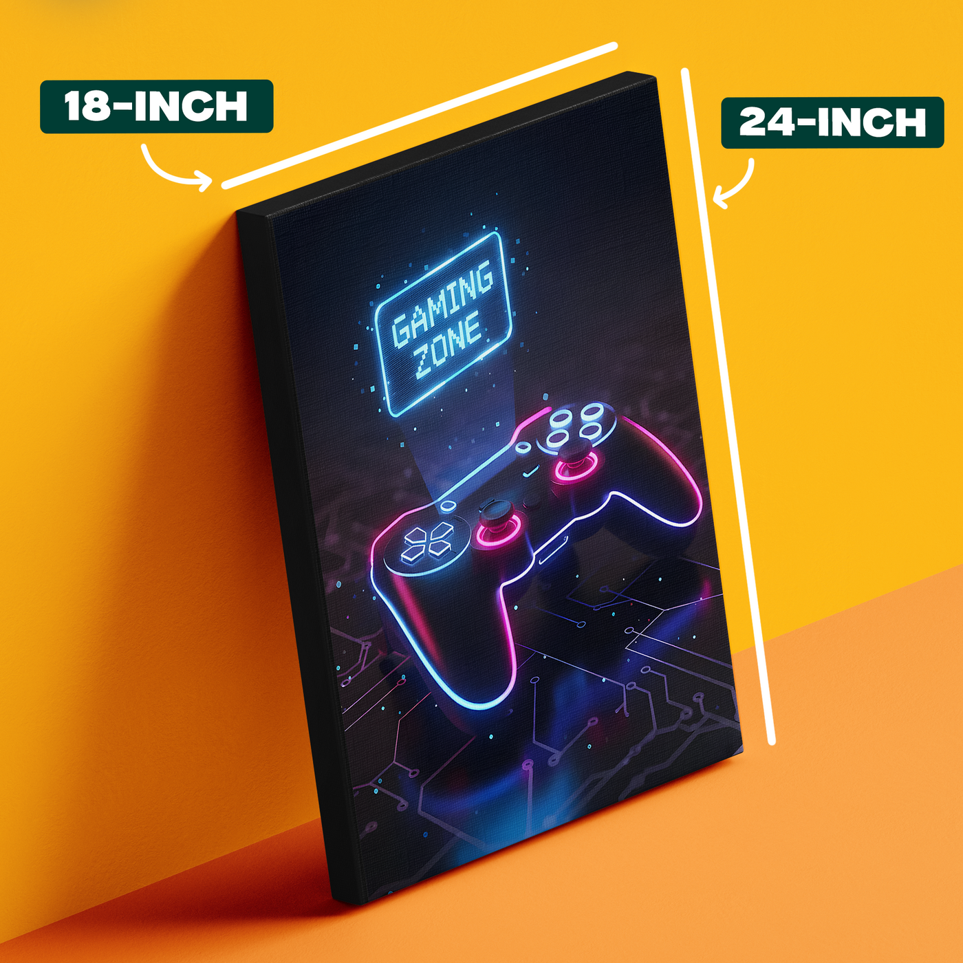 Gaming Zone Neon Poster