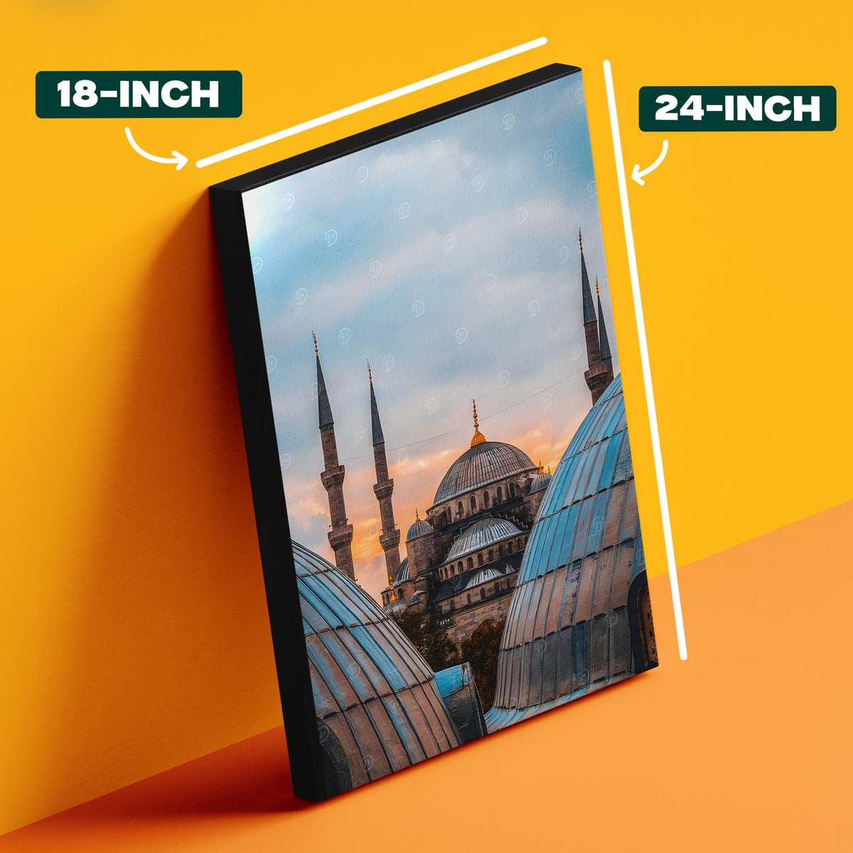 Blue Mosque Sunset Poster