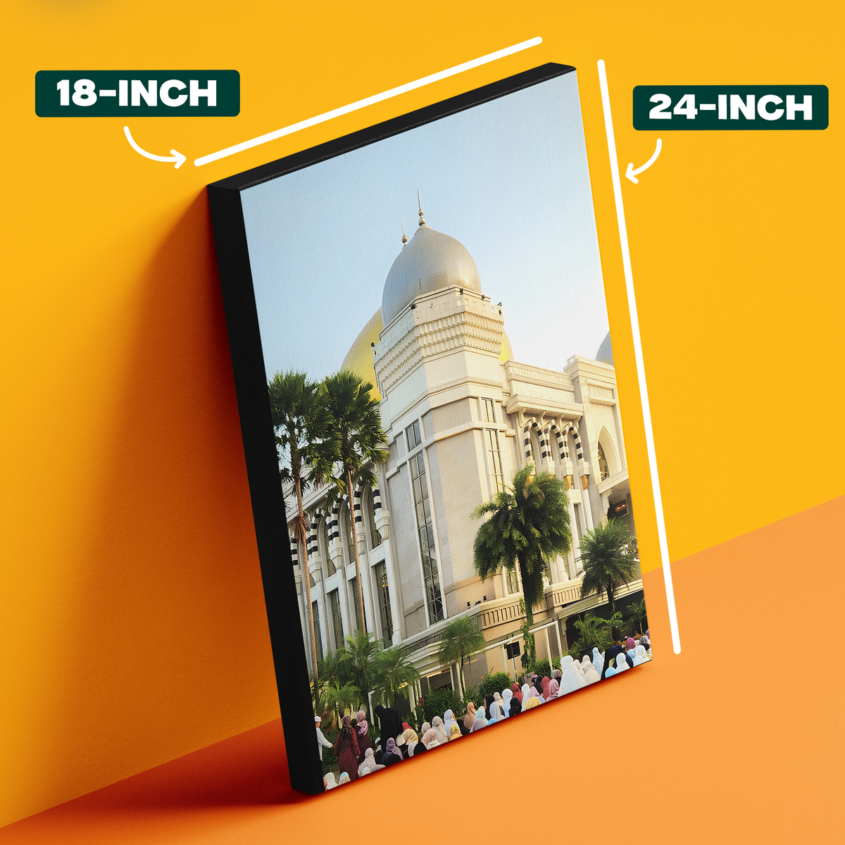 Colorful Mosque Building Poster
