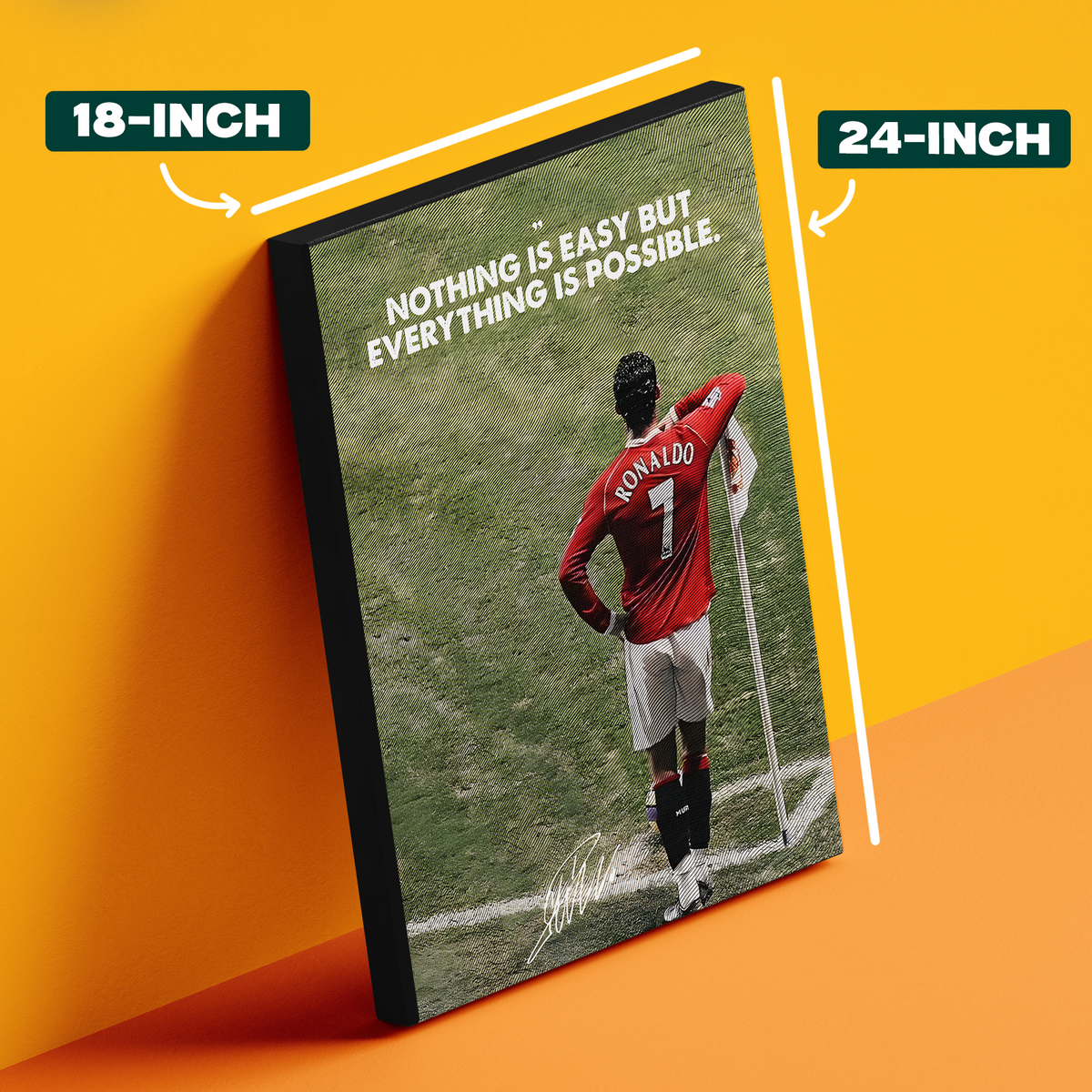 Nothing Is Easy Ronaldo Poster