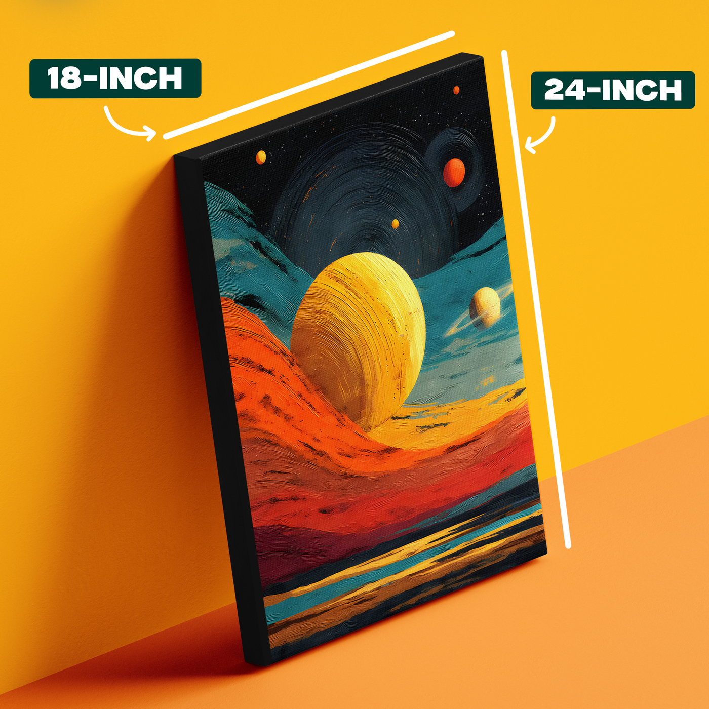 Abstract Planet Swirl Poster