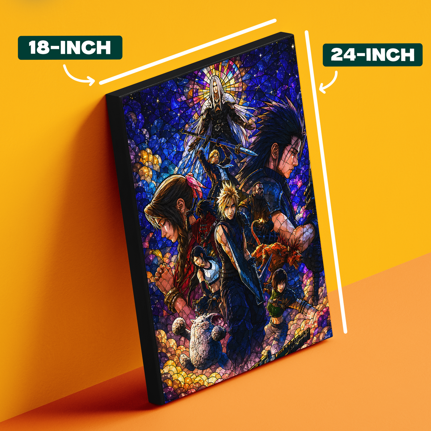 Colorful Final Fantasy 7 Remake Group Poster