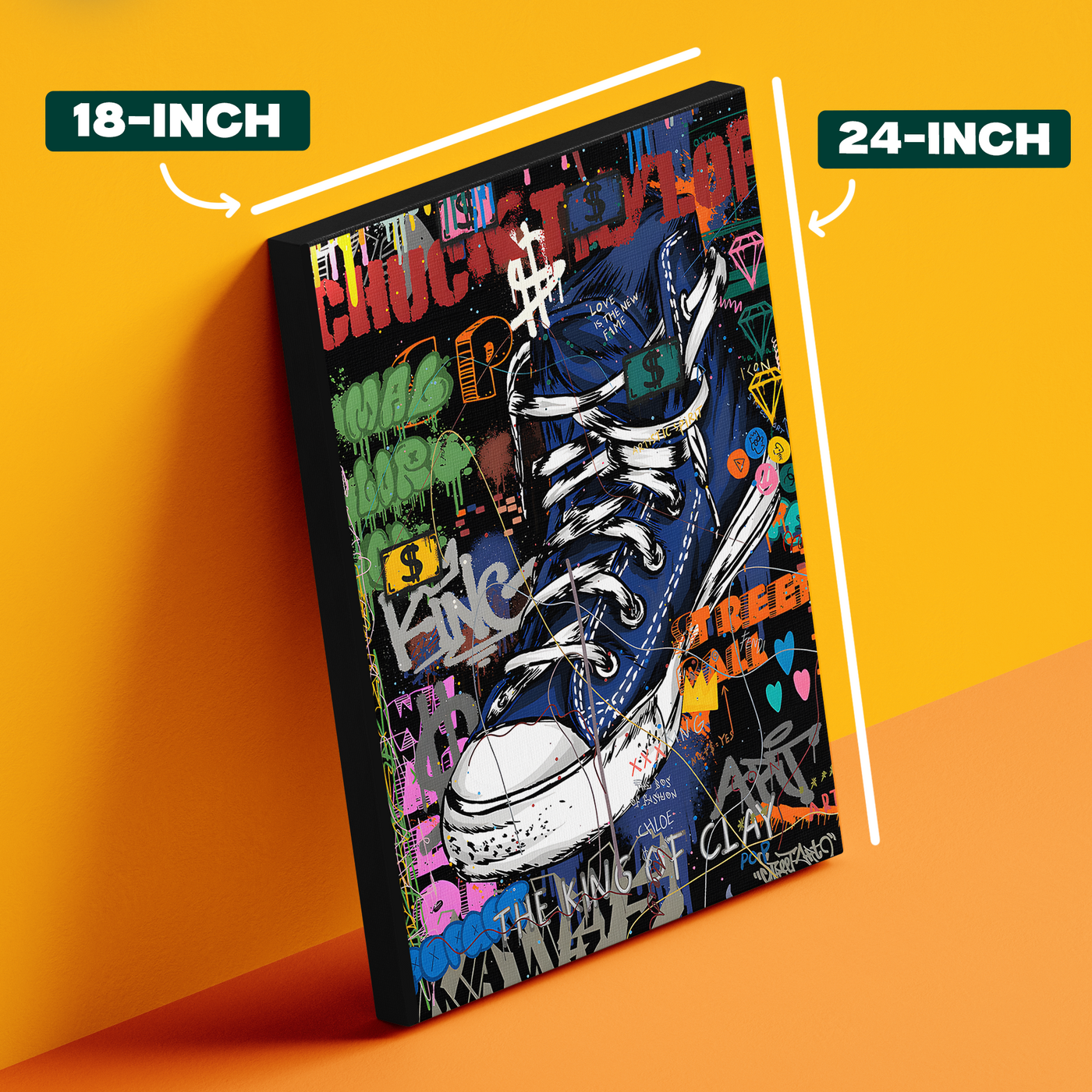 Sneaker Graffiti Art Poster