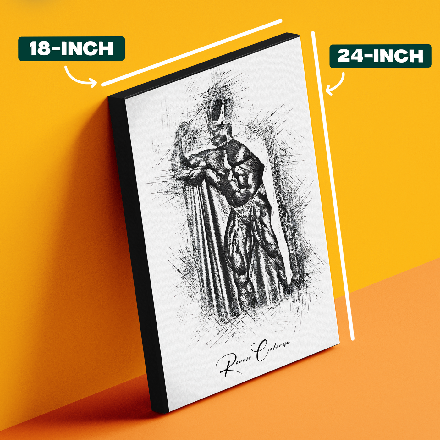 Ronnie Coleman Roman Gladiator Sketch Poster