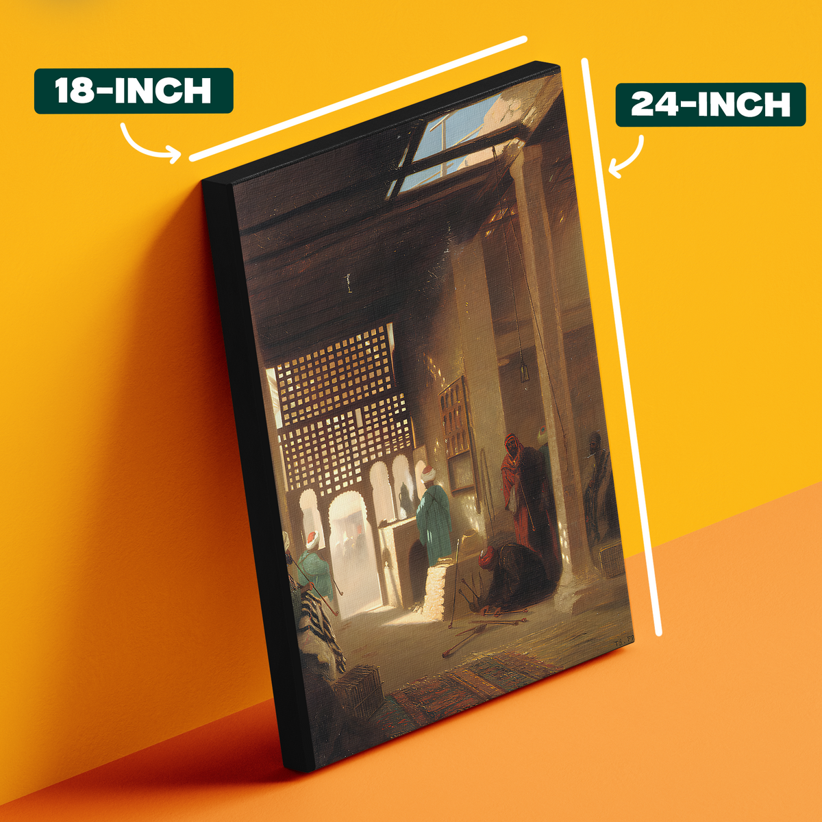 Vintage Street Scene Painting Poster