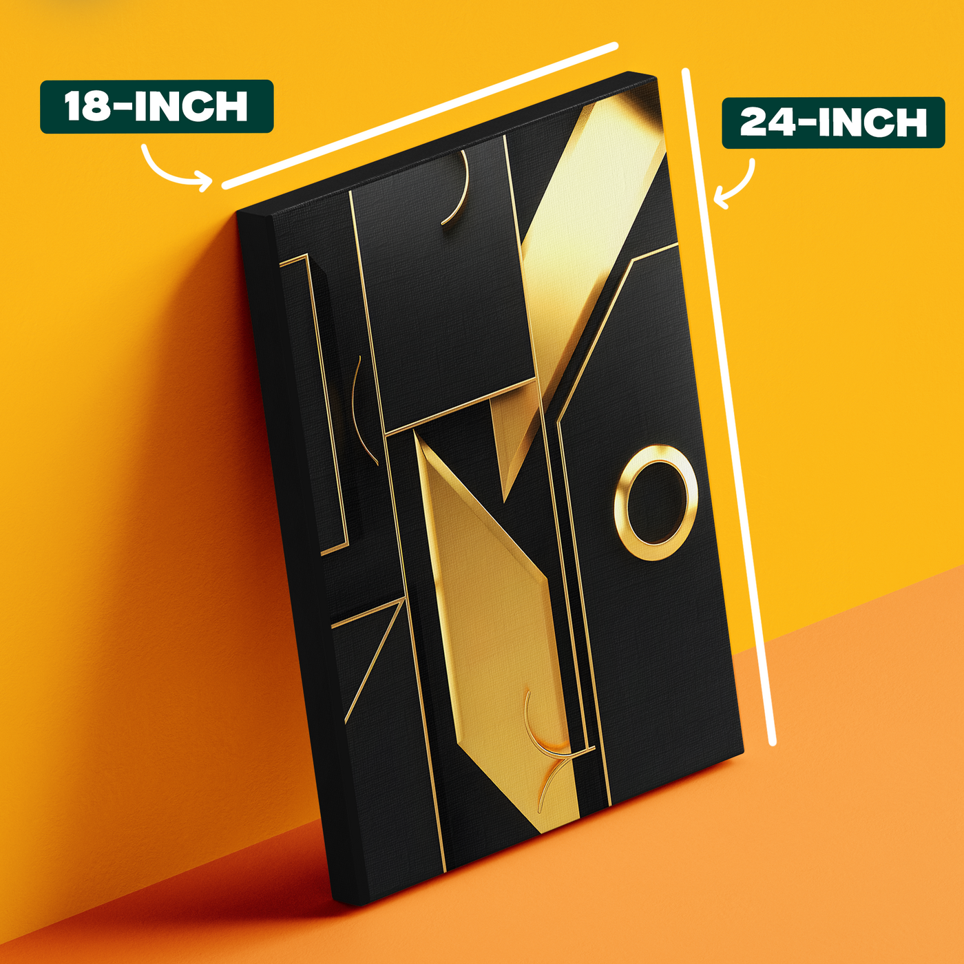 Gold Art Deco Geometric Poster