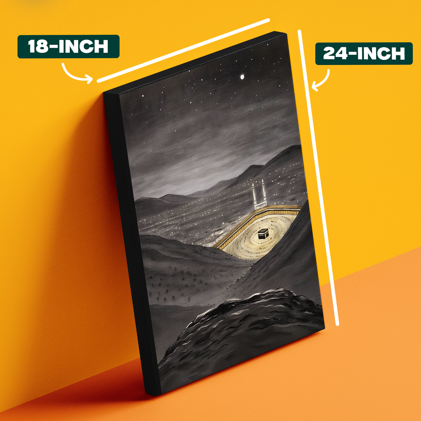 Kaaba Night Blue Poster