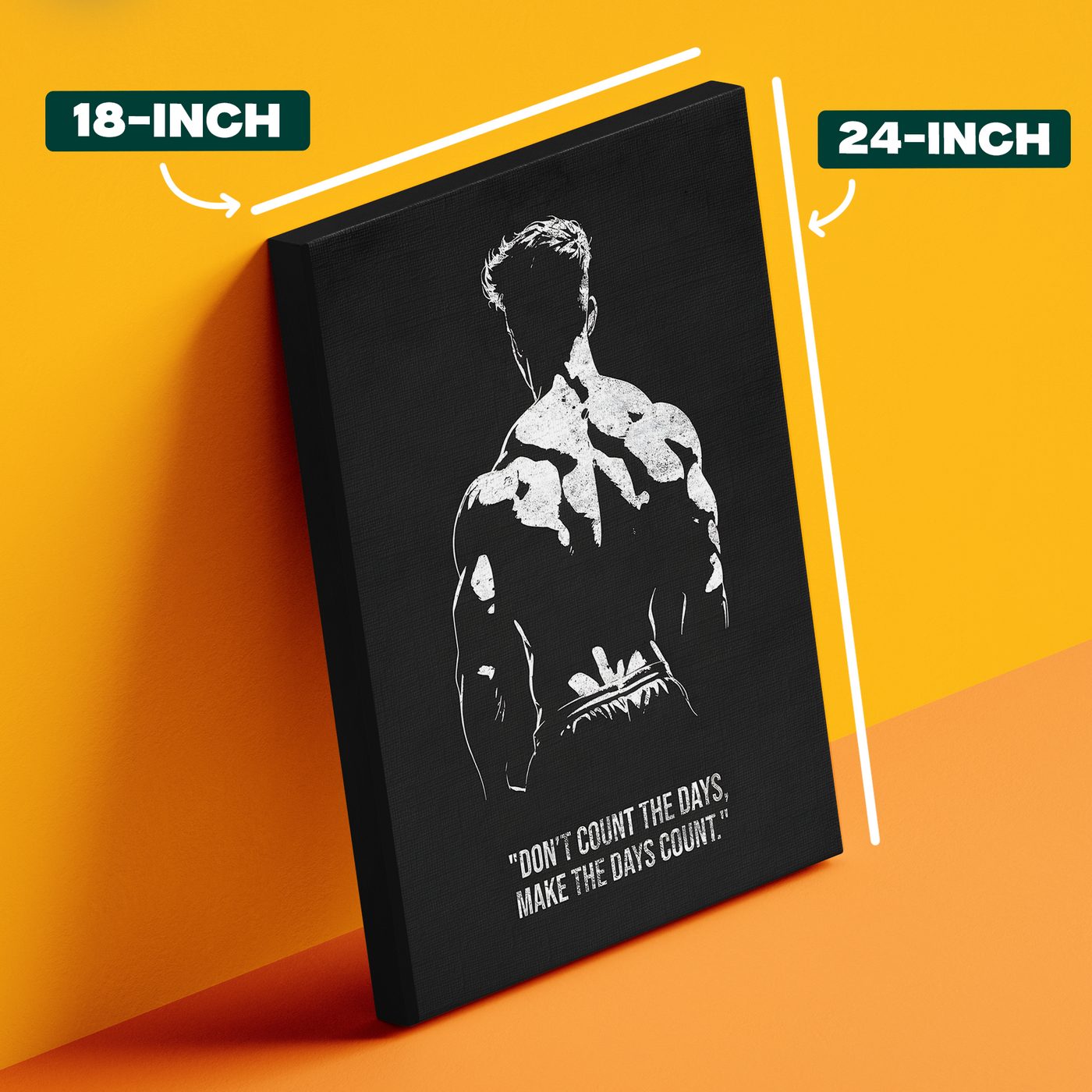 Bodybuilder Silhouette Poster