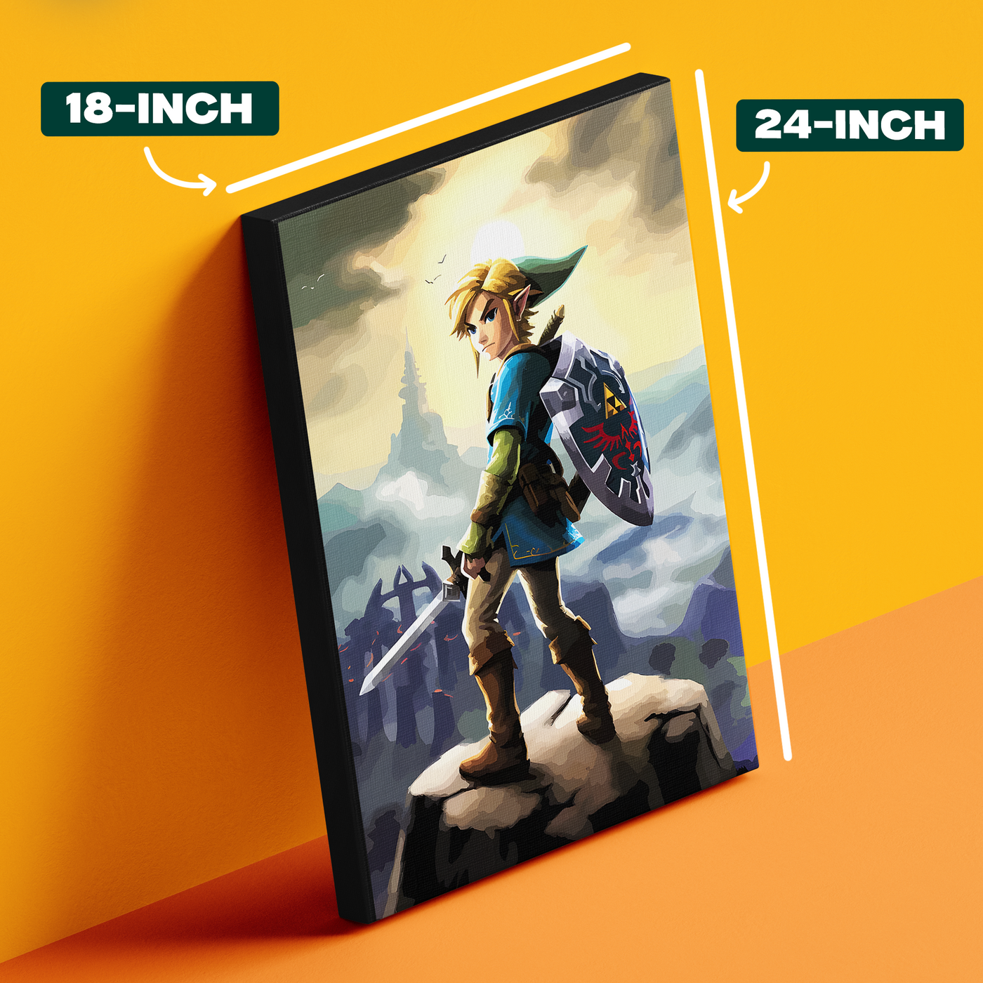 Zelda Link Shield Poster