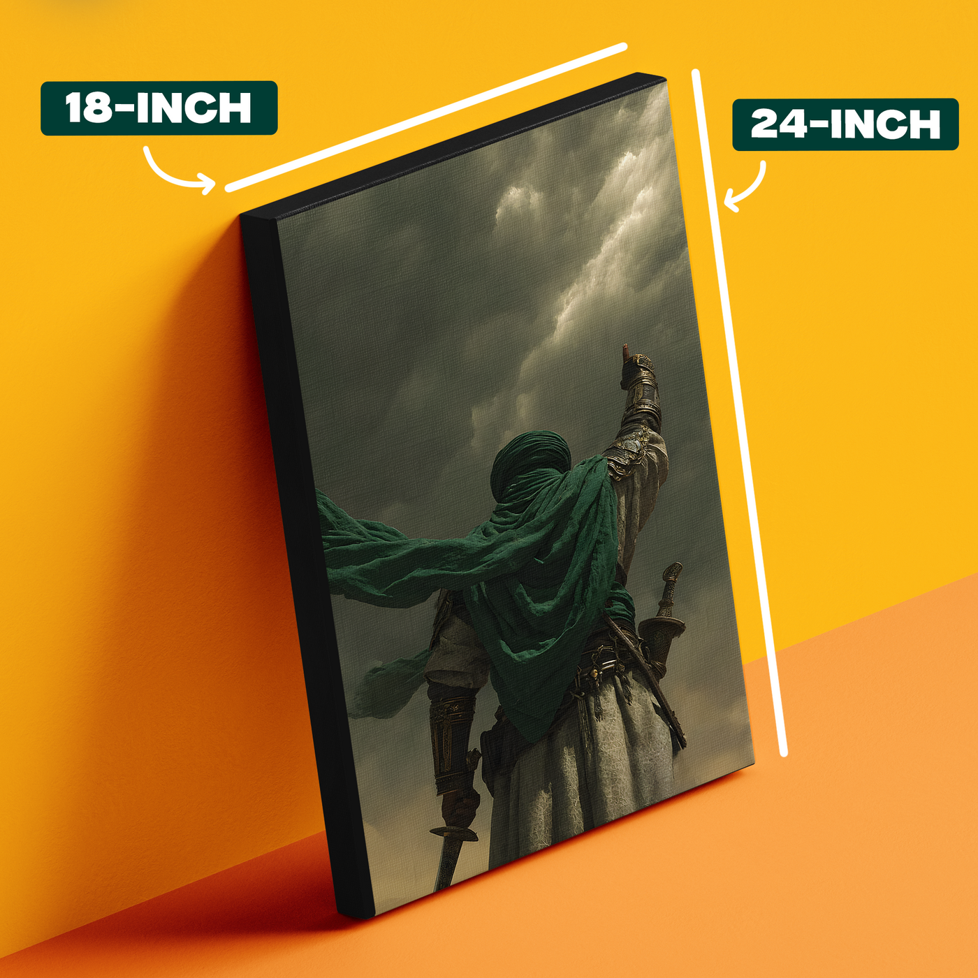 Person In Green Robe Poster