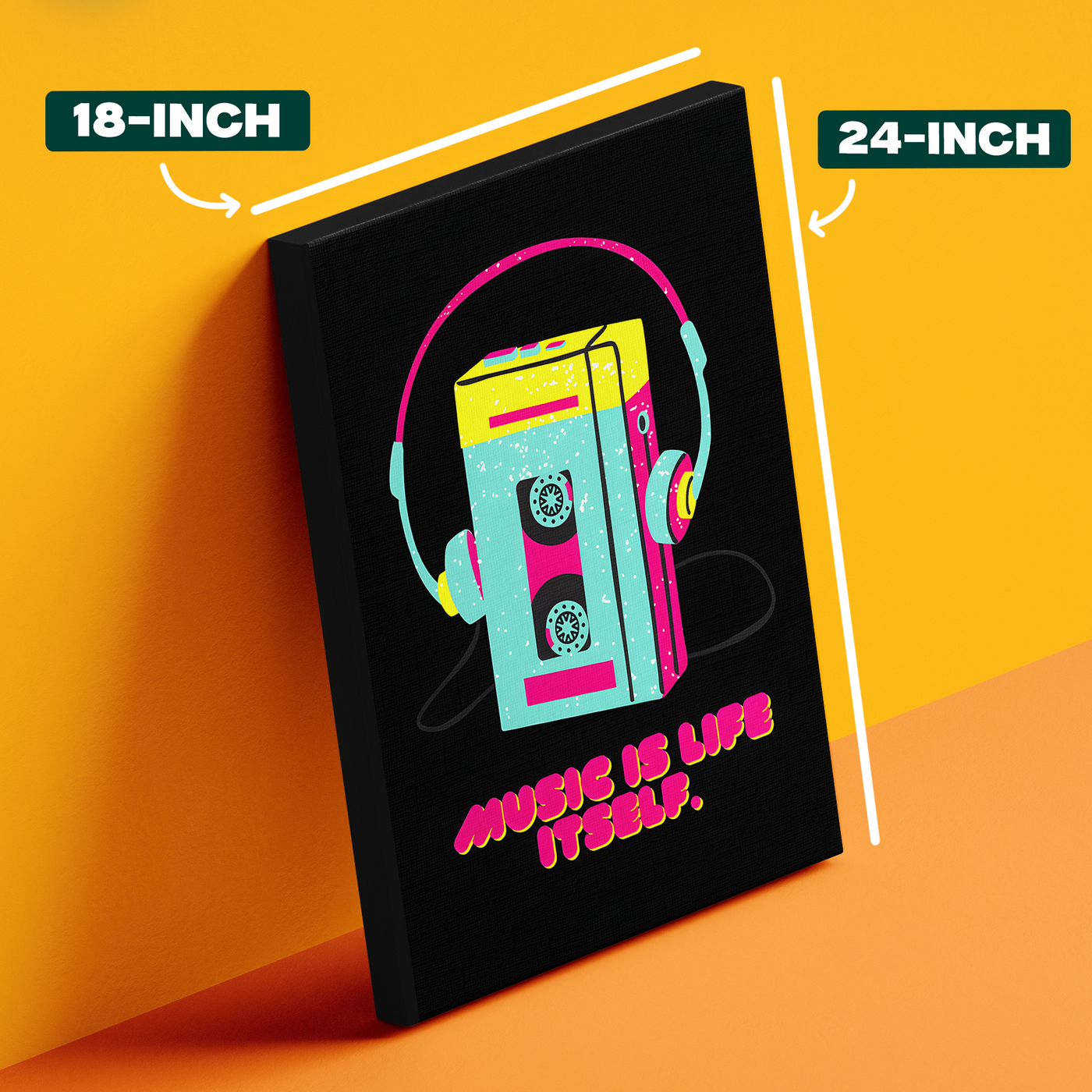 Headphones Music Is Life Poster