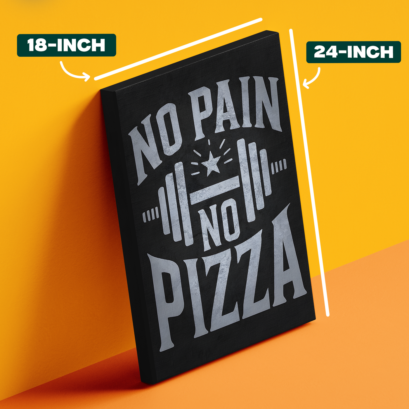 No Pain No Pizza Poster