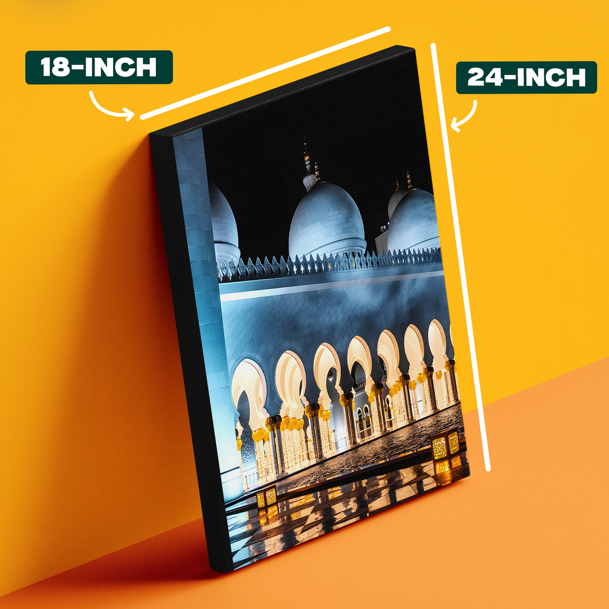 Blue Mosque Night Poster