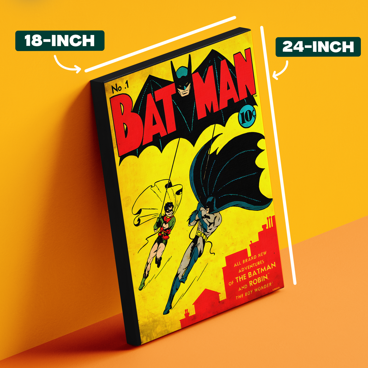 Bat-Man Retro Comic Poster