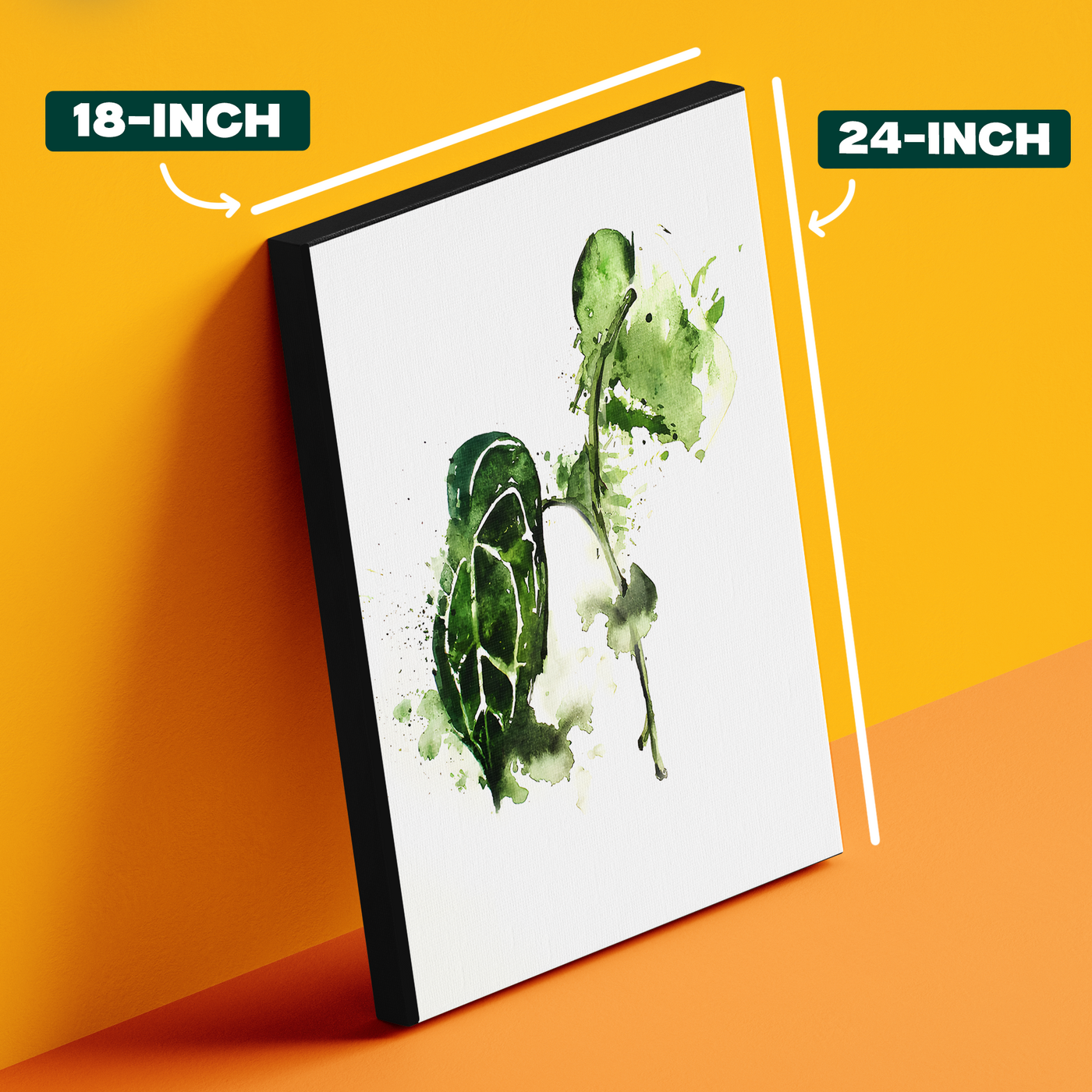 Watercolor Single Leaf Poster