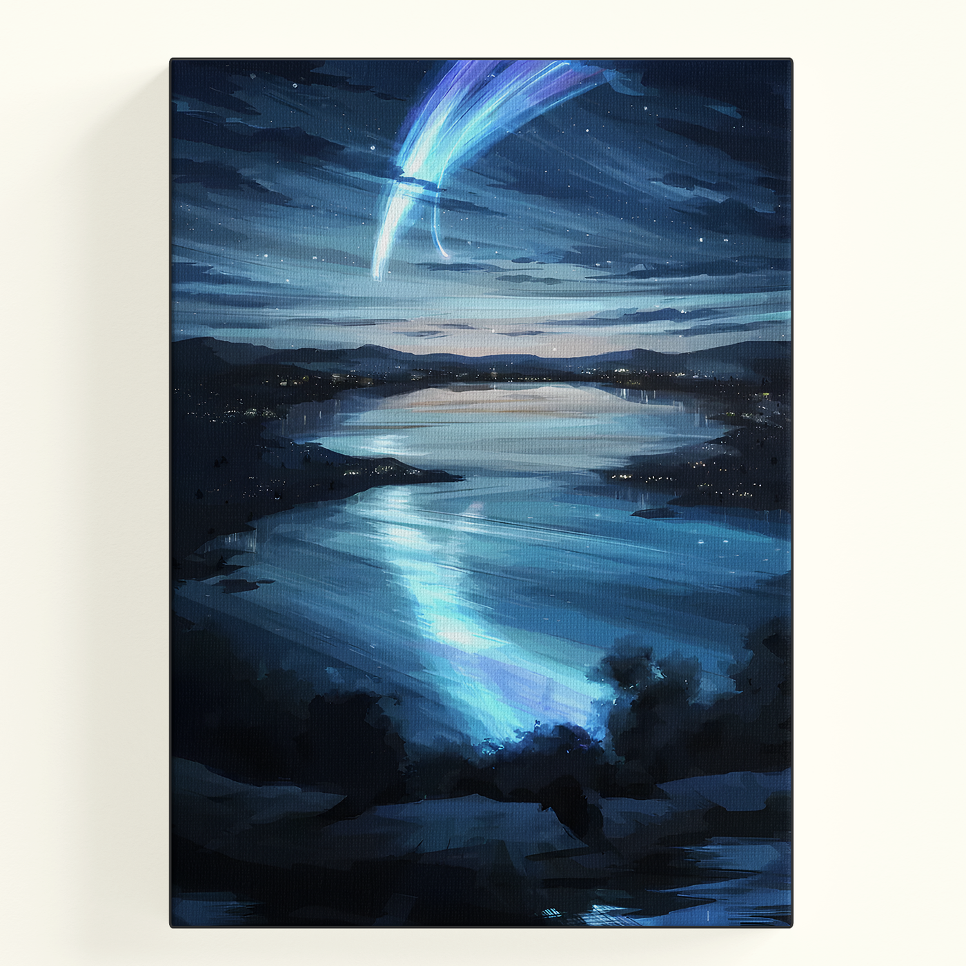 Night Sky Aurora Poster