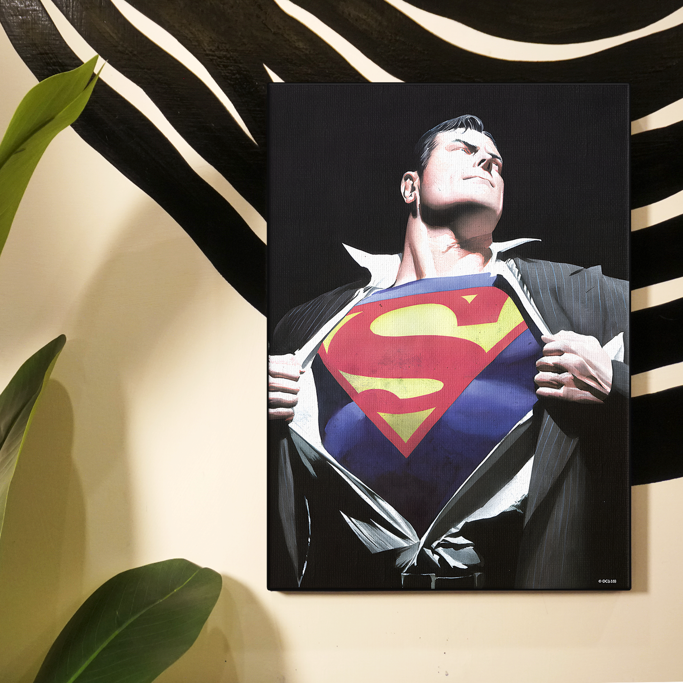 Superman Shirt Open Poster