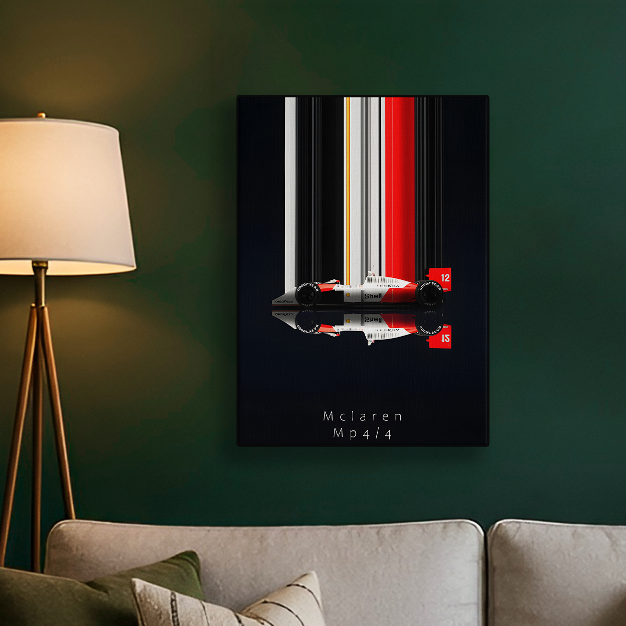 McLaren Abstract Stripes Poster