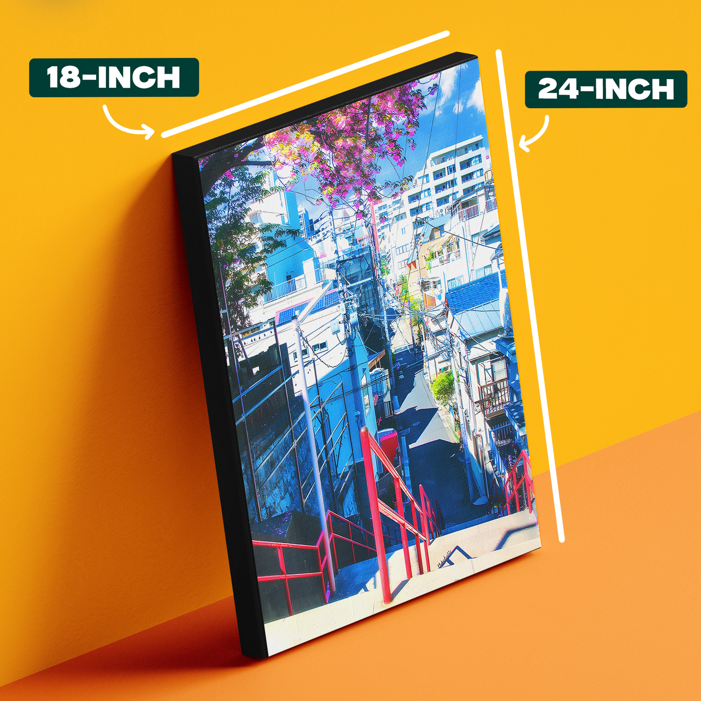 "Your Name" Stair Tokyo Skyline Poster