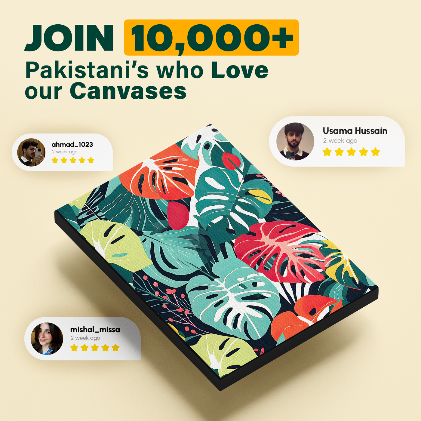 Tropical Leaves Poster