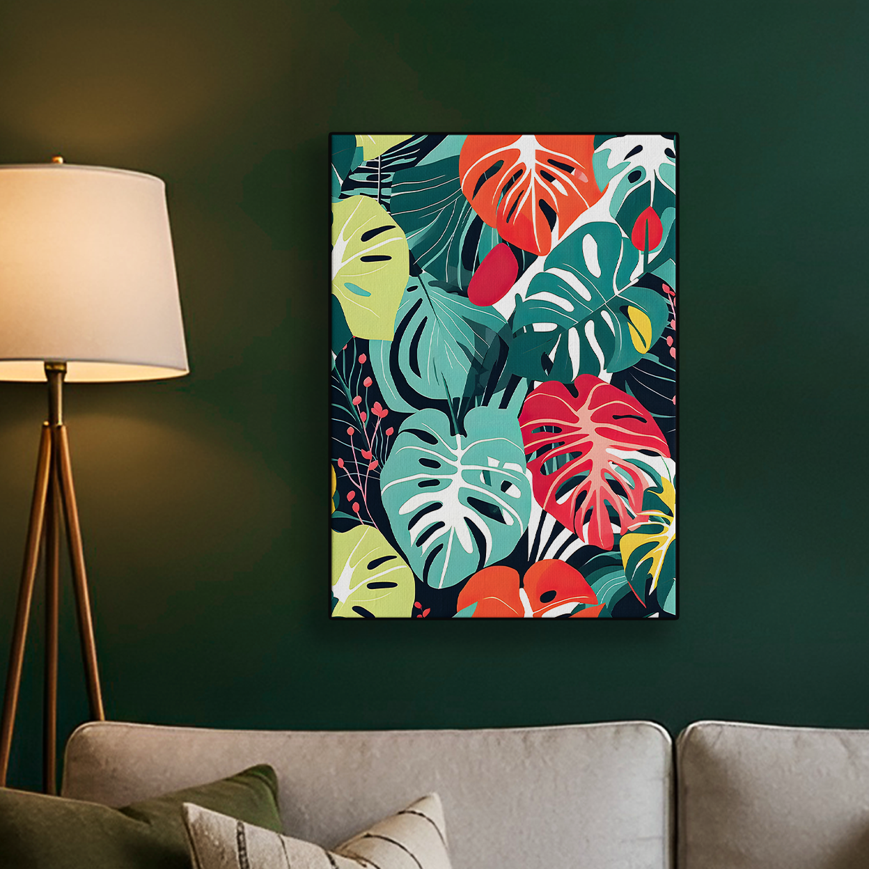 Tropical Leaves Poster