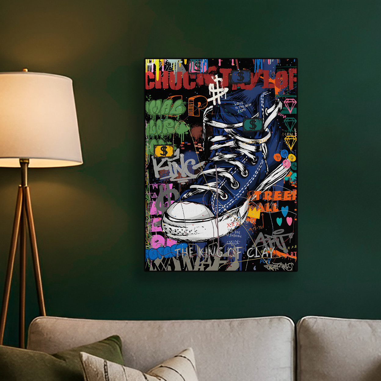 Sneaker Graffiti Art Poster