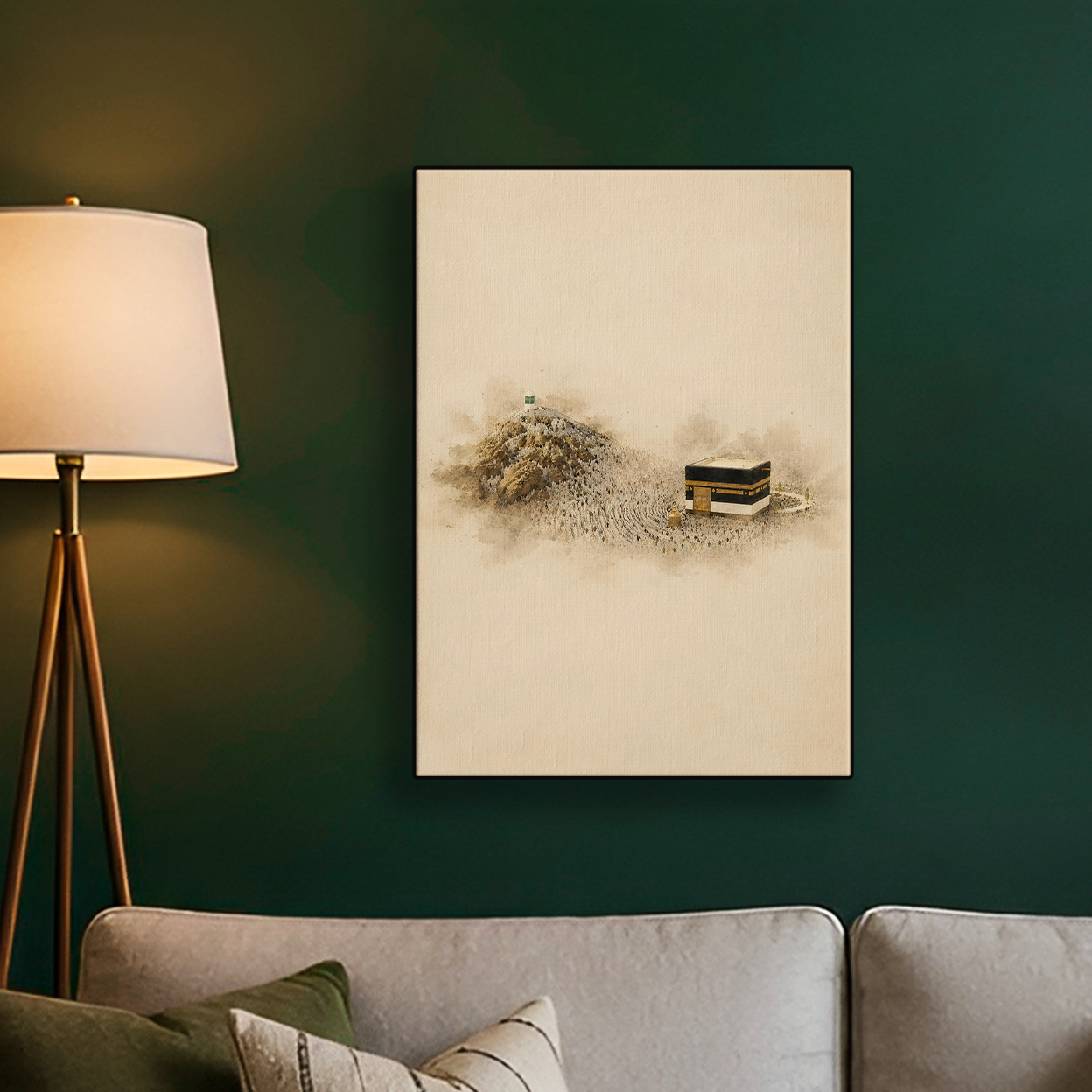 Kaaba Sand Abstract Poster