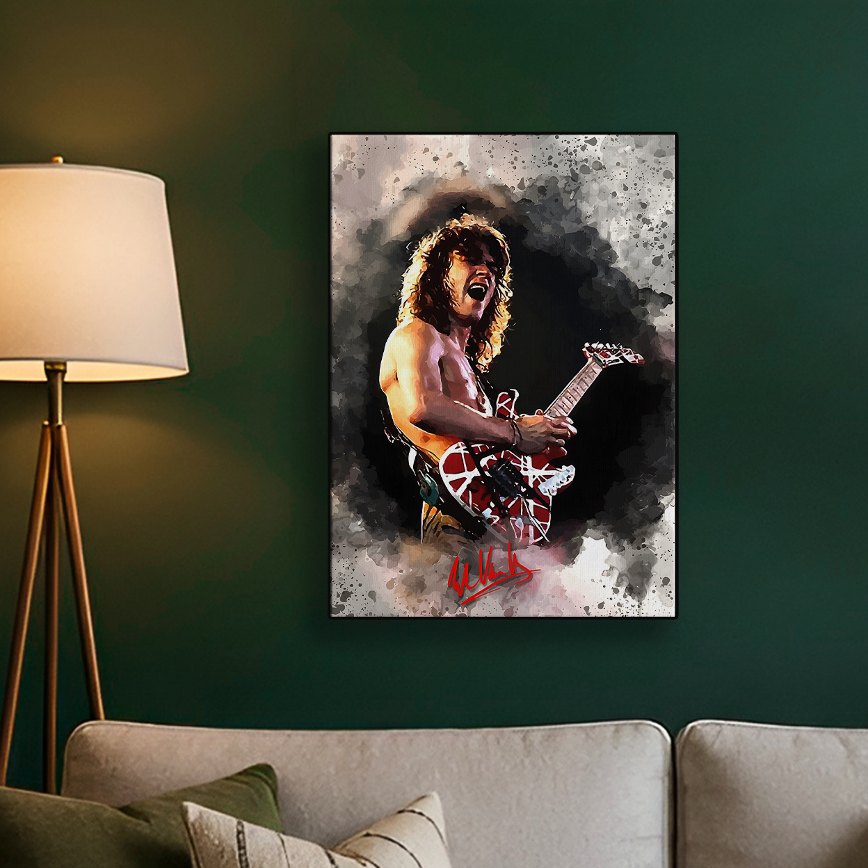 Eddie Van Halen Performance Poster