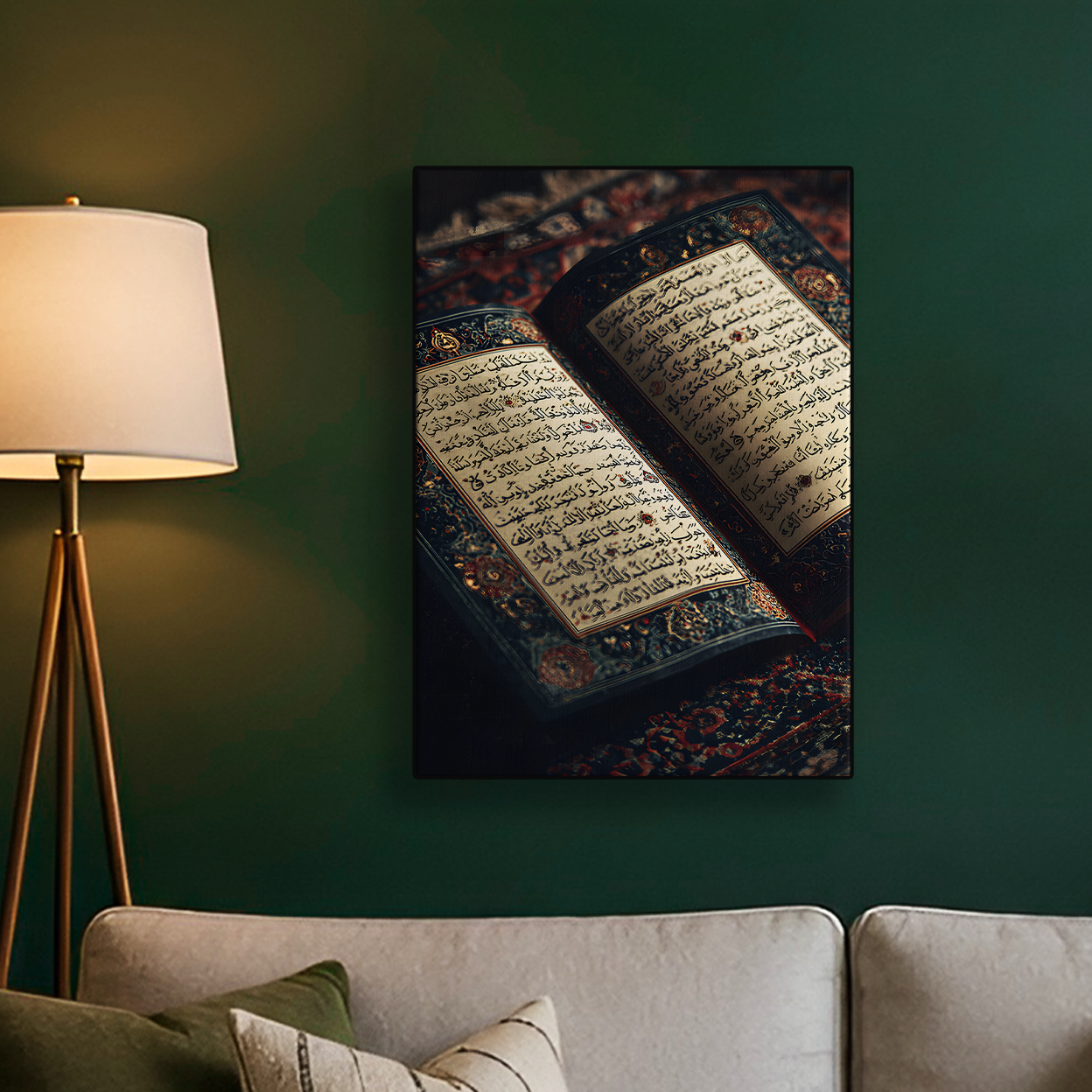 Open Quran Illustration Poster