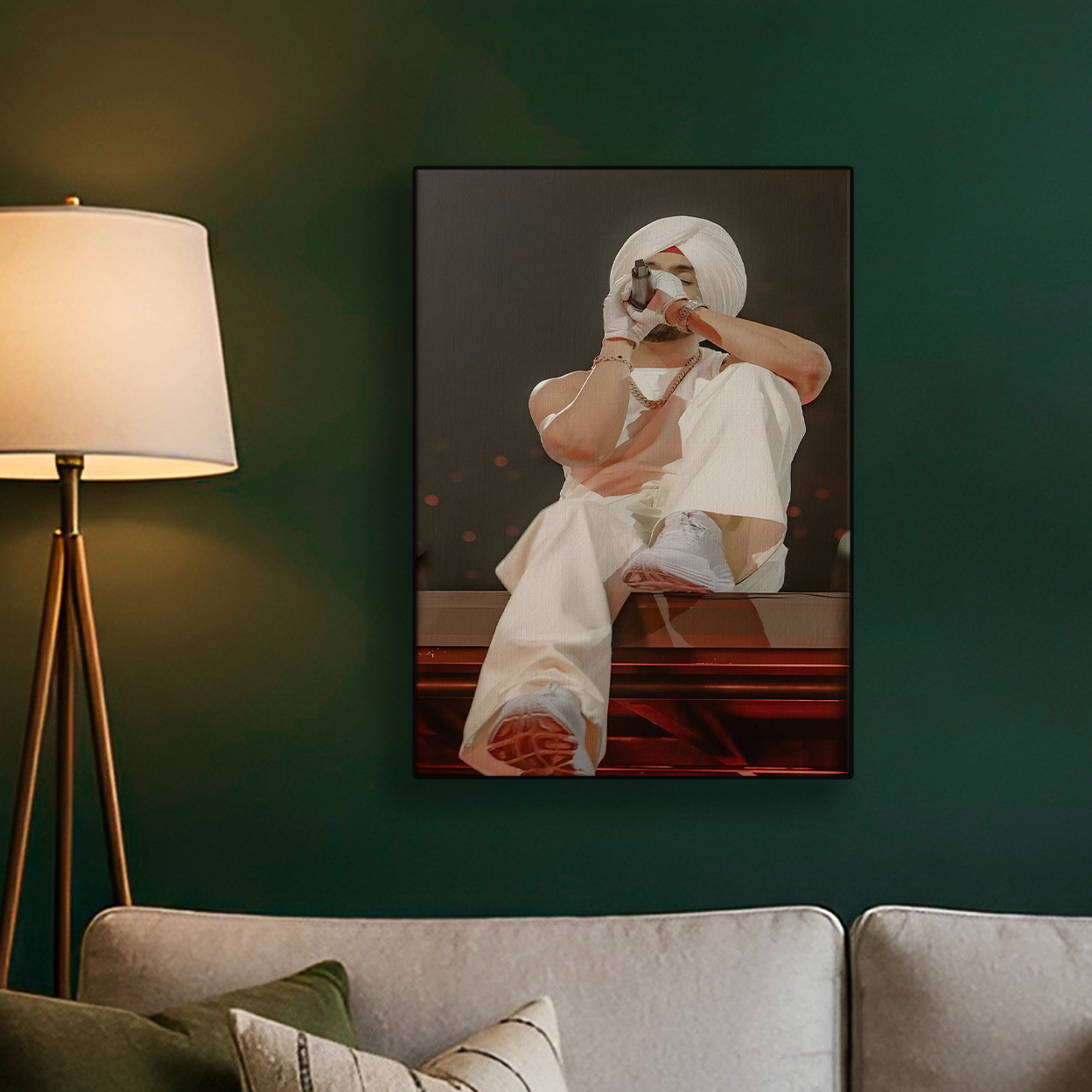 Diljit Dosanjh White Poster