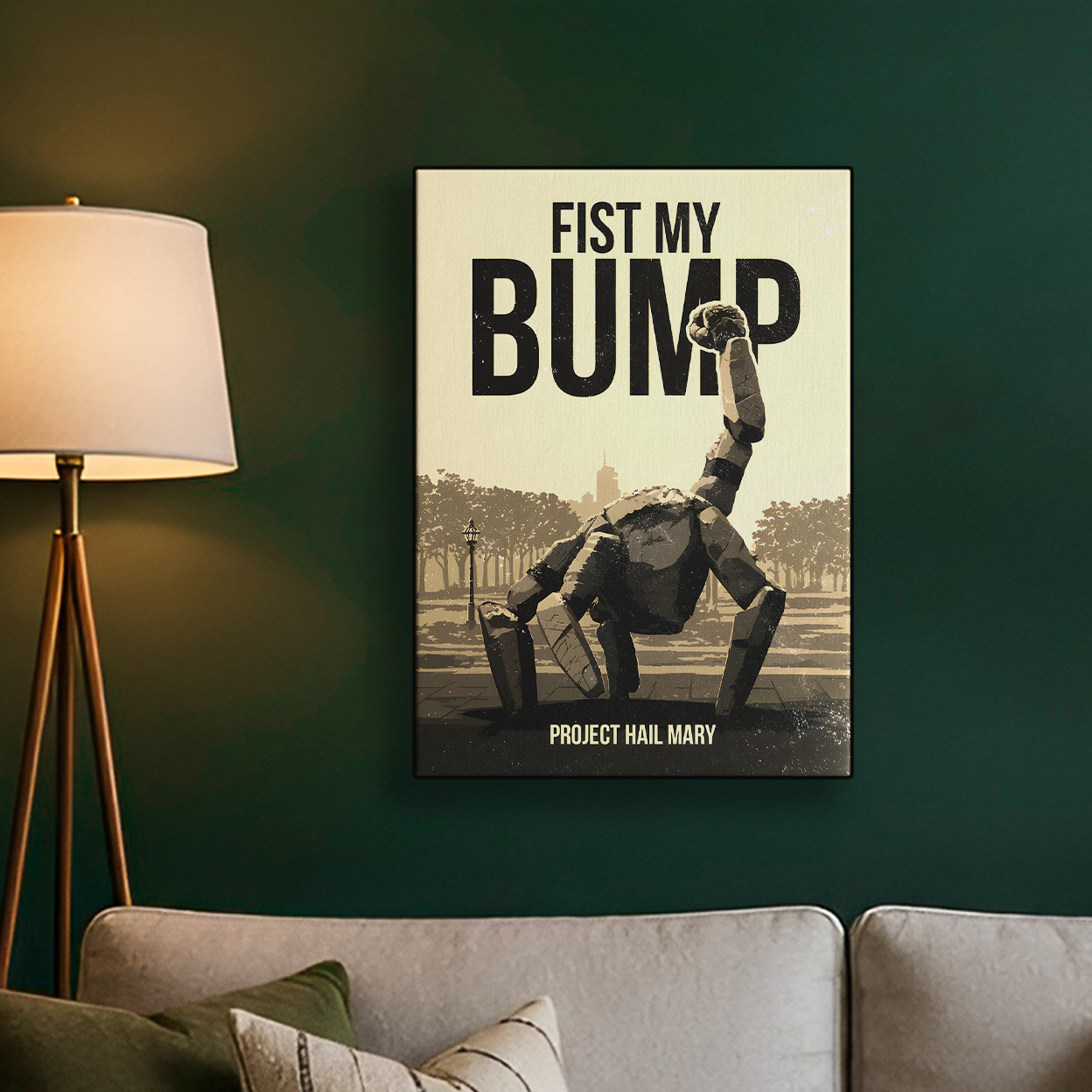 "Project Hail Mary" Fist Bump Parody Poster
