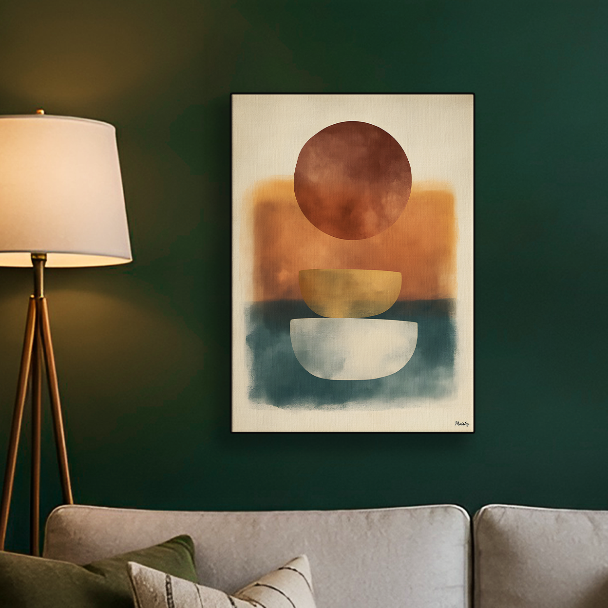 Abstract Balance Stones Poster