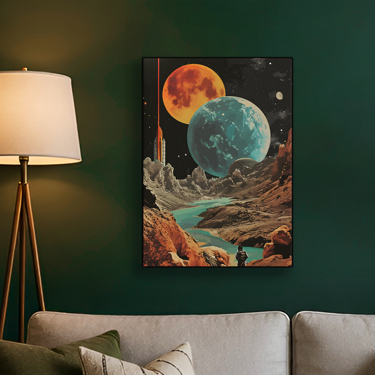 Planet Landscape Poster