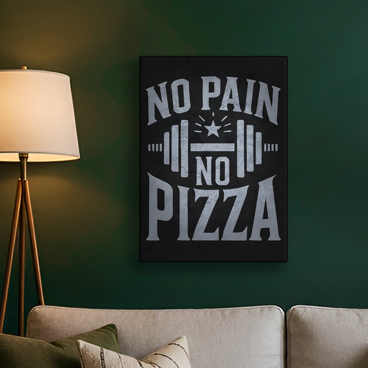 No Pain No Pizza Poster