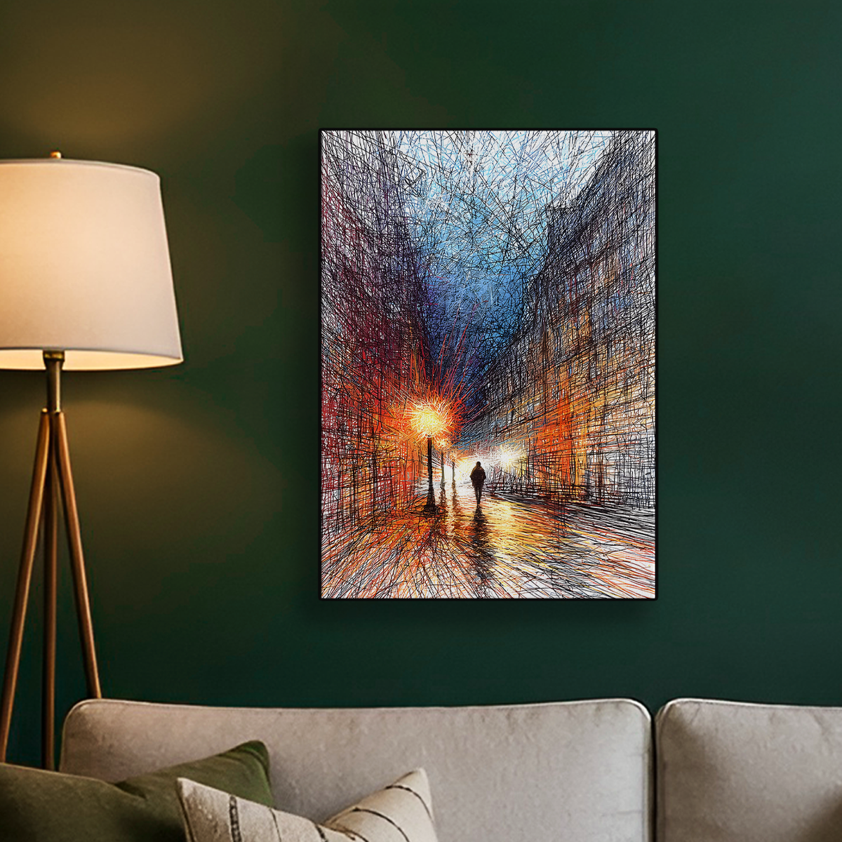 Night Forest Path Poster