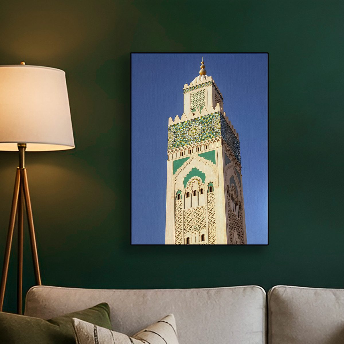 Ornate Mosque Minaret Poster
