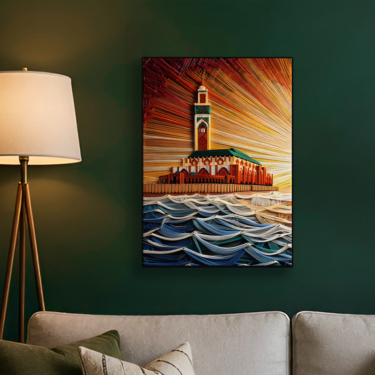 Mosque Minaret Sunset Poster