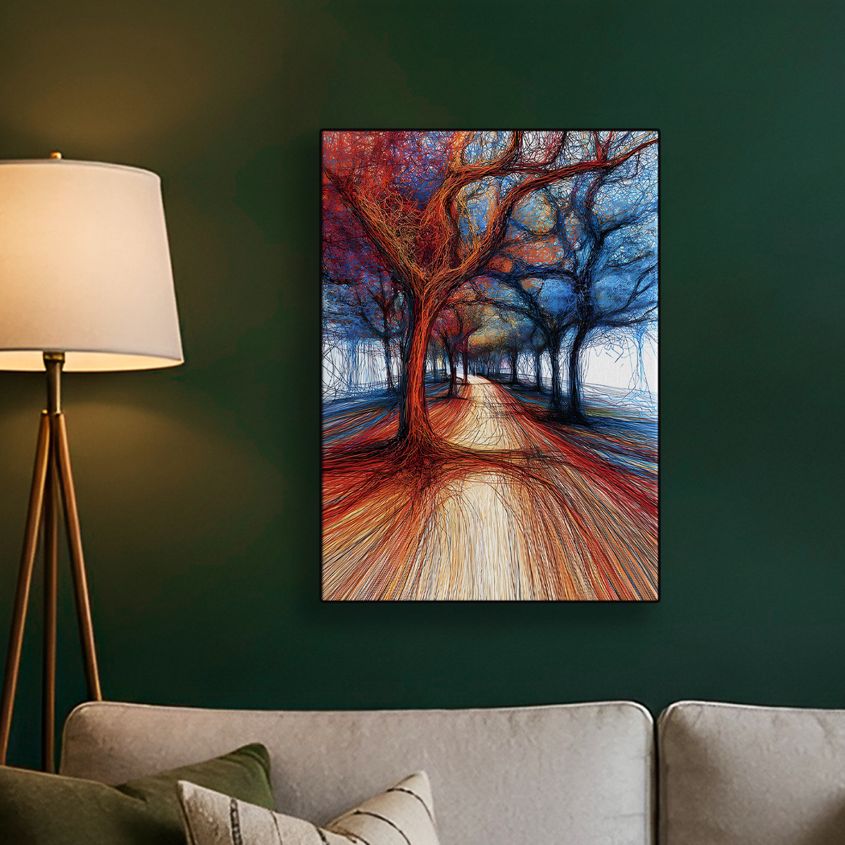 Winter Forest Path Poster