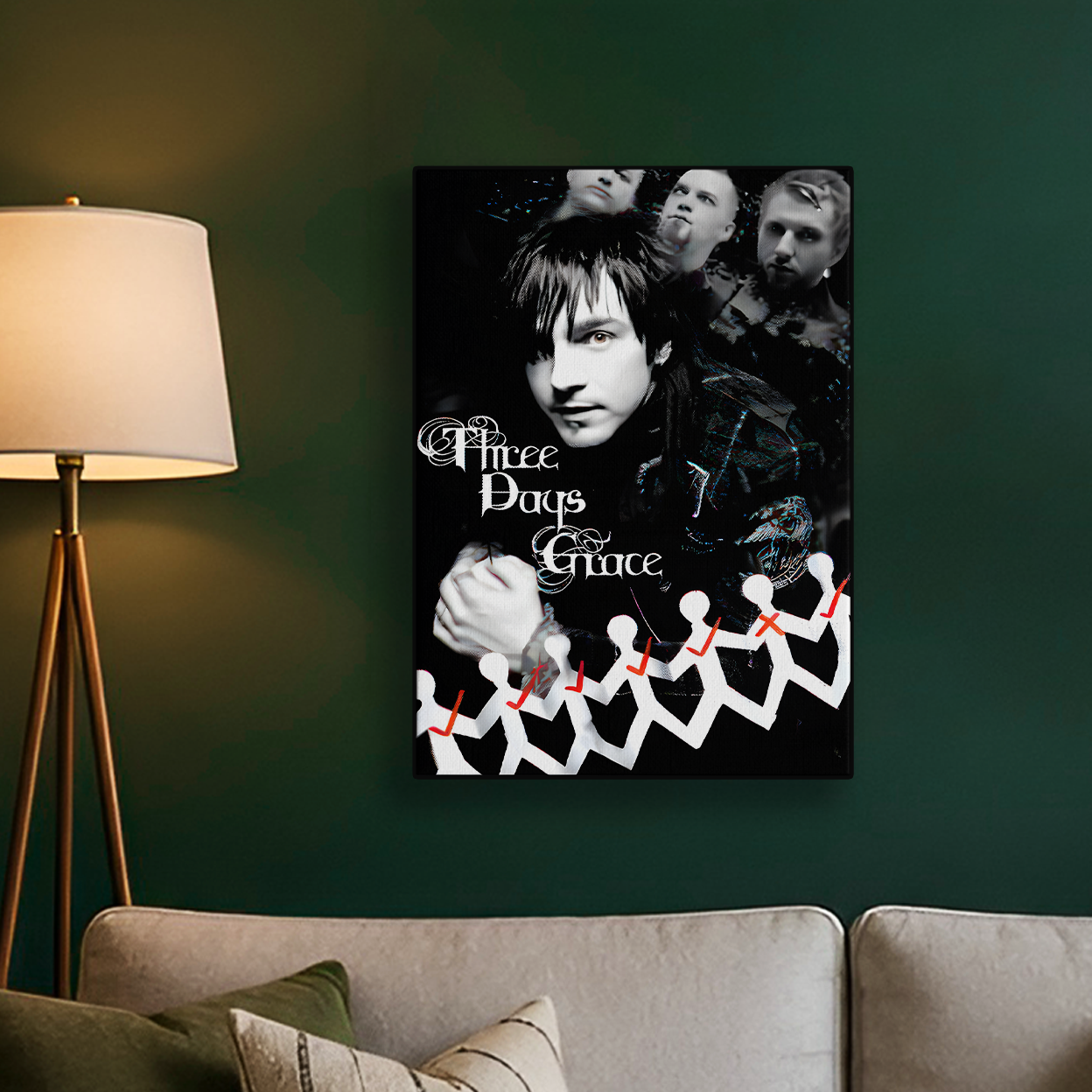 Three Days Grace Silhouette Poster
