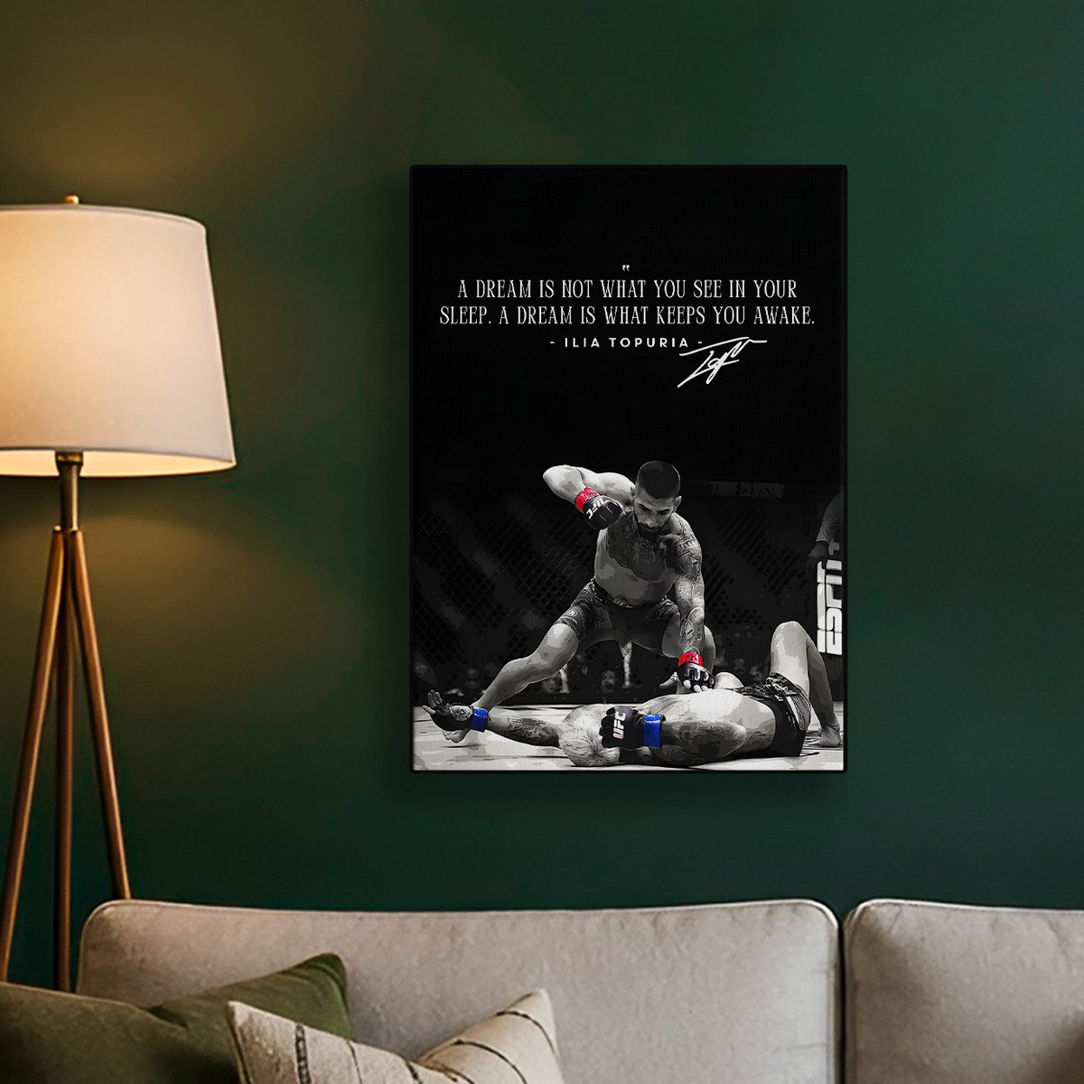 Ilia topuria Kneeling Poster
